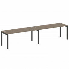 Metal System Quattro Рабочая станция на 2 места на П-образном м/к 50БП.СМ-2.5 Вяз Благородный/Металл