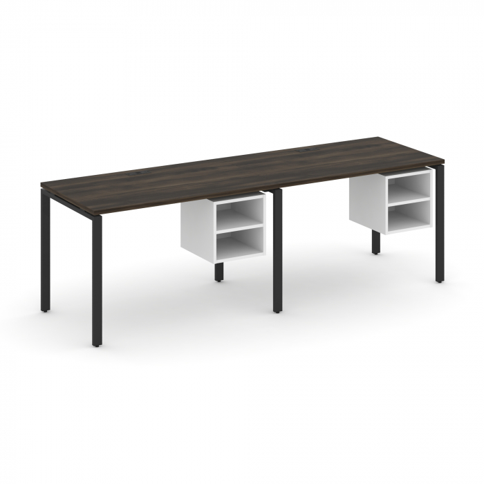 Concept Рабочая станция односторонняя с подвес. тумбами 2 места CN.ORS-106 Дуб Мали/Белый Бриллиант/