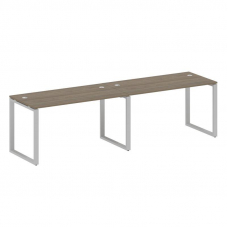Metal System Рабочая станция на 2 места на О-образном м/к БО.СМ-2.3 Вяз Благородный/Металл Серый 280