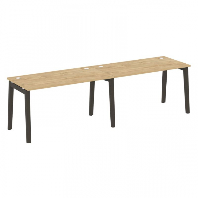 Onix Wood Рабочая станция OW.RS-2.3.7 Тиквуд Светлый/Дуб Темный/Металл Антрацит 2760*720*750