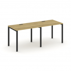 Concept Рабочая станция 2 места CN.ORS-001 Дуб Винченцо/Металл Черный 1960*720*750