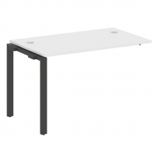 Metal System Проходной элемент рабочей станции на П-образном м/к БП.ПРС-СП-1.2 Белый/Металл Антрацит