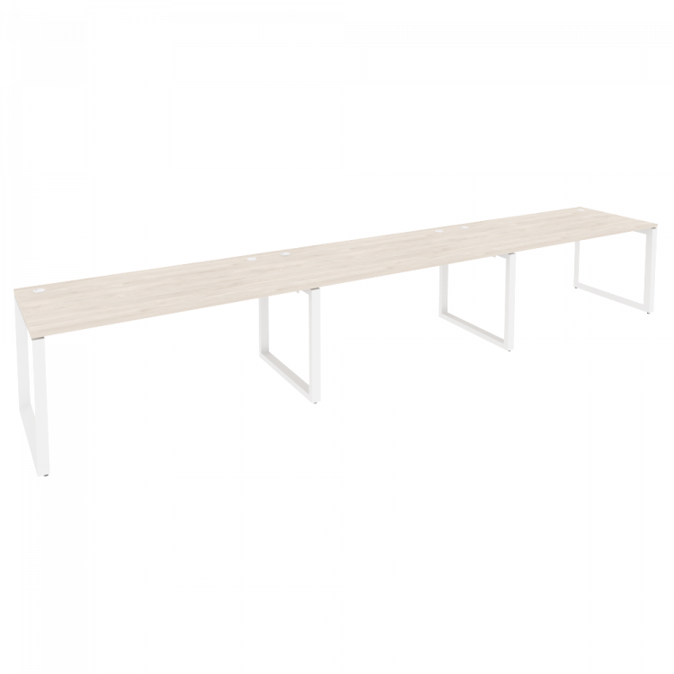 Onix Рабочая станция на О-образном м/к O.MO-RS-3.4.8 Денвер Светлый/Металл Белый 4740*800*750