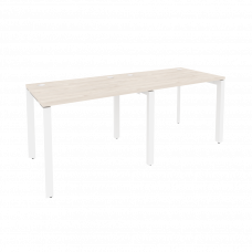 Onix Рабочая станция на П-образном м/к O.MP-RS-2.1.7 Денвер Светлый/Металл Белый 1960*720*750