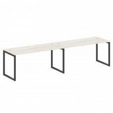 Metal System Quattro Рабочая станция на 2 места на О-образном м/к 40БО.СМ-2.4 Дуб Наварра/Металл Ант