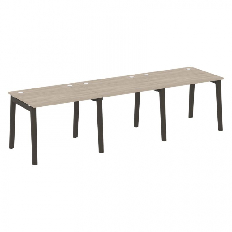 Onix Wood Рабочая станция OW.RS-3.1.8 Дуб Аттик/Дуб Темный/Металл Антрацит 2940*800*750