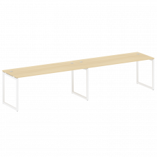 Metal System Quattro Рабочая станция на 2 места на О-образном м/к 40БО.СМ-2.5 Акация Лорка/Металл Бе