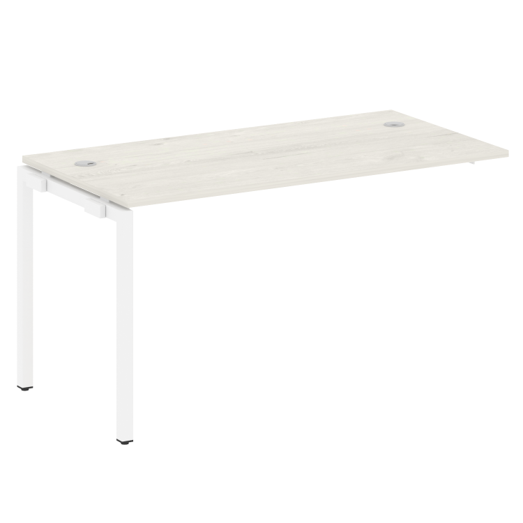 Metal System Quattro Проходной элемент рабочей станции на П-образном м/к 40БП.ПРС-СП-1.3 Дуб Наварра