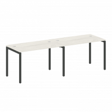 Metal System Quattro Рабочая станция на 2 места на П-образном м/к 40БП.СМ-2.2 Дуб Наварра/Металл Ант