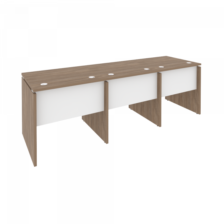 Onix Рабочая станция O.RS-3.0.7 Дуб Аризона/Белый Бриллиант 2340*720*750