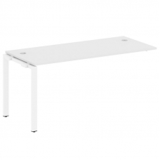 Metal System Проходной элемент рабочей станции на П-образном м/к БП.ПРС-СП-1.4 Белый/Металл Белый 16