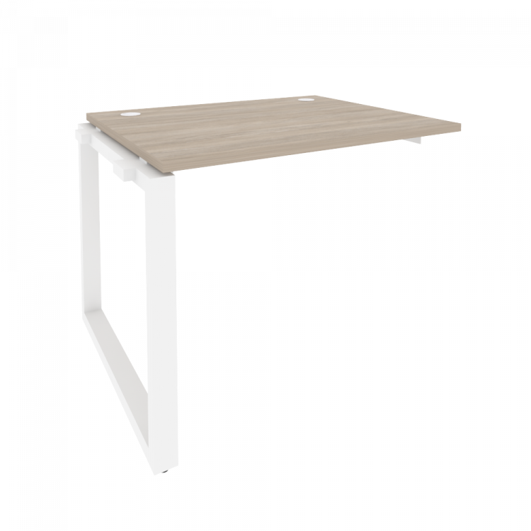 Onix Наборный элемент рабочей станции на О-образном м/к O.MO-1.NRS-1.8 Дуб Аттик/Металл Белый 980*80
