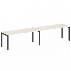 Metal System Quattro Рабочая станция на 2 места на П-образном м/к 50БП.СМ-2.5 Дуб Наварра/Металл Ант