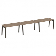 Onix Wood Рабочая станция OW.RS-3.3.7 Дуб Аризона/Дуб Темный/Металл Антрацит 4140*720*750