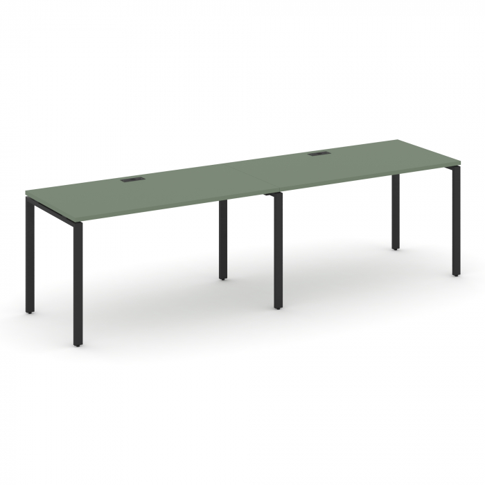 Concept Рабочая станция 2 места CN.ORS-004 Кобо/Металл Черный 3160*720*750