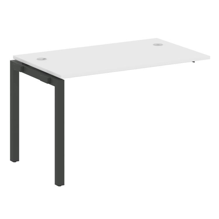 Metal System Quattro Проходной элемент рабочей станции на П-образном м/к 50БП.ПРС-СП-1.2 Белый/Метал