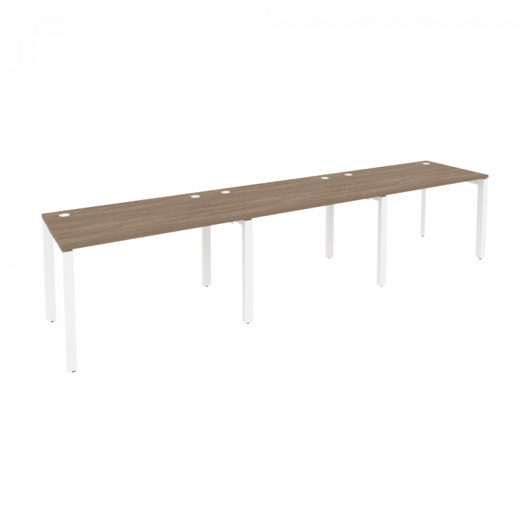 Onix Рабочая станция на П-образном м/к O.MP-RS-3.2.7 Дуб Аризона/Металл Белый 3540*720*750
