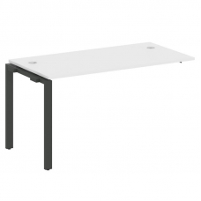 Metal System Проходной элемент рабочей станции на П-образном м/к БП.ПРС-СП-1.3 Белый/Металл Антрацит