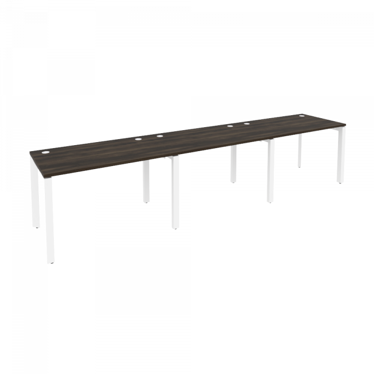 Onix Рабочая станция на П-образном м/к O.MP-RS-3.2.7 Дуб Мали/Металл Белый 3540*720*750