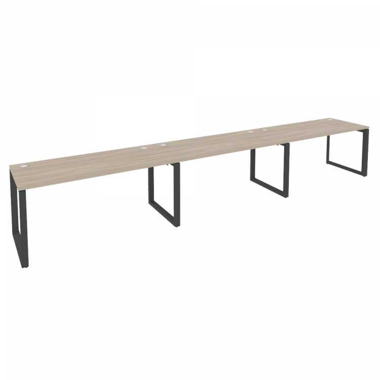 Onix Рабочая станция на О-образном м/к O.MO-RS-3.4.7 Дуб Аттик/Металл Антрацит 4740*720*750