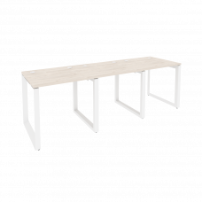 Onix Рабочая станция на О-образном м/к O.MO-RS-3.0.7 Денвер Светлый/Металл Белый 2340*720*750