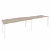 Onix Рабочая станция на П-образном м/к O.MP-RS-2.4.7 Дуб Аттик/Металл Белый 3160*720*750