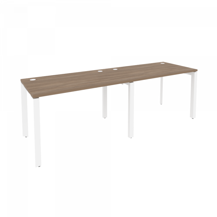 Onix Рабочая станция на П-образном м/к O.MP-RS-2.2.7 Дуб Аризона/Металл Белый 2360*720*750