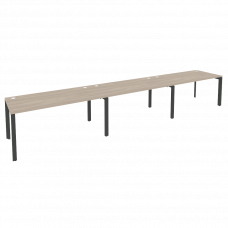 Onix Рабочая станция на П-образном м/к O.MP-RS-3.4.8 Дуб Аттик/Металл Антрацит 4740*800*750