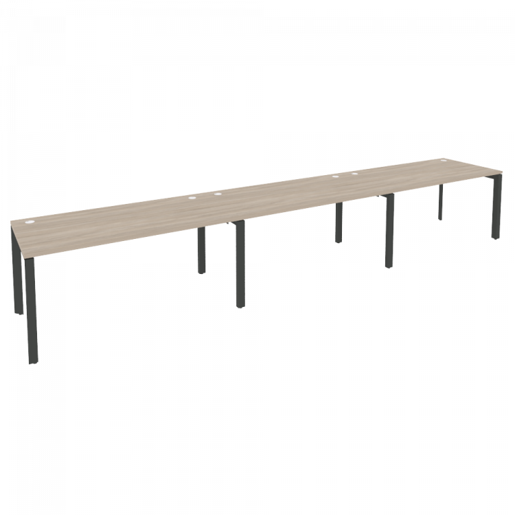 Onix Рабочая станция на П-образном м/к O.MP-RS-3.4.8 Дуб Аттик/Металл Антрацит 4740*800*750