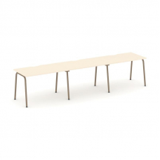 Estetica Рабочая станция 3 места ES.RS-3.2-VK Сатин/Металл Латте 3540*730*750