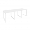 Onix Рабочая станция на О-образном м/к O.MO-RS-3.0.8 Белый Бриллиант/Металл Белый 2340*800*750