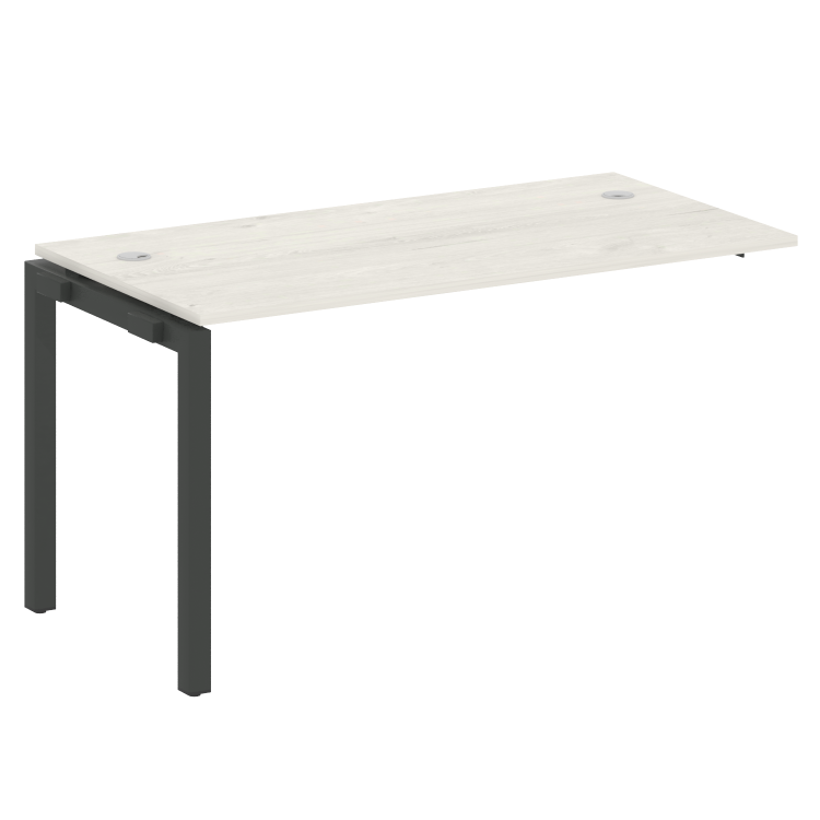 Metal System Quattro Проходной элемент рабочей станции на П-образном м/к 50БП.ПРС-СП-1.3 Дуб Наварра