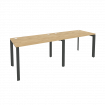 Onix Рабочая станция на П-образном м/к O.MP-RS-2.2.7 Тиквуд Светлый/Металл Антрацит 2360*720*750