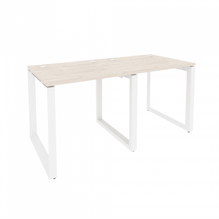 Onix Рабочая станция на О-образном м/к O.MO-RS-2.0.7 Денвер Светлый/Металл Белый 1560*720*750