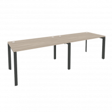 Onix Рабочая станция на П-образном м/к O.MP-RS-2.3.8 Дуб Аттик/Металл Антрацит 2760*800*750