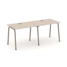 Estetica Рабочая станция 2 места ES.RS-2.1-LK Капучино/Металл Латте 1960*730*750