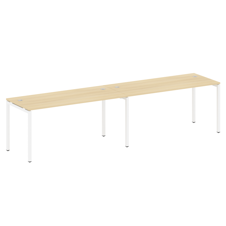 Metal System Quattro Рабочая станция на 2 места на П-образном м/к 40БП.СМ-2.4 Акация Лорка/Металл Бе