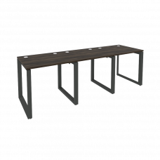 Onix Рабочая станция на О-образном м/к O.MO-RS-3.0.7 Дуб Мали/Металл Антрацит 2340*720*750