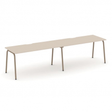 Estetica Рабочая станция 2 места ES.RS-2.4-VK Капучино/Металл Латте 3160*730*750