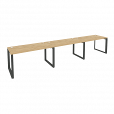 Onix Рабочая станция на О-образном м/к O.MO-RS-3.3.7 Тиквуд Светлый/Металл Антрацит 4140*720*750