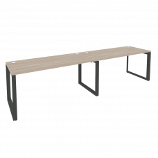 Onix Рабочая станция на О-образном м/к O.MO-RS-2.4.7 Дуб Аттик/Металл Антрацит 3160*720*750