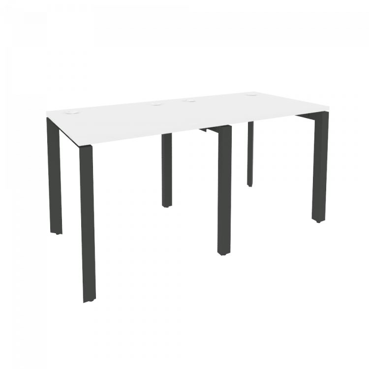 Onix Рабочая станция на П-образном м/к O.MP-RS-2.0.7 Белый Бриллиант/Металл Антрацит 1560*720*750