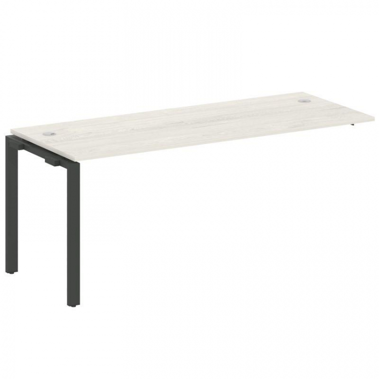 Metal System Проходной элемент рабочей станции на П-образном м/к БП.ПРС-СП-1.5 Дуб Наварра/Металл Ан