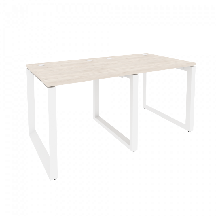 Onix Рабочая станция на О-образном м/к O.MO-RS-2.0.8 Денвер Светлый/Металл Белый 1560*800*750