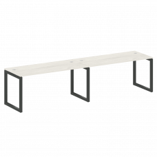 Metal System Quattro Рабочая станция на 2 места на О-образном м/к 50БО.СМ-2.4 Дуб Наварра/Металл Ант