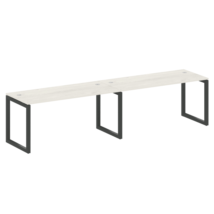 Metal System Quattro Рабочая станция на 2 места на О-образном м/к 50БО.СМ-2.4 Дуб Наварра/Металл Ант