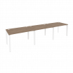 Onix Рабочая станция на П-образном м/к O.MP-RS-3.2.8 Дуб Аризона/Металл Белый 3540*800*750