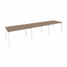 Onix Рабочая станция на П-образном м/к O.MP-RS-3.2.8 Дуб Аризона/Металл Белый 3540*800*750
