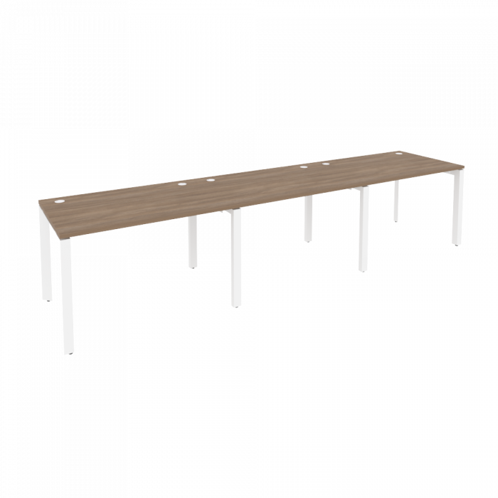 Оникс Рабочая станция на П-образном м/к O.MP-RS-3.2.8 Дуб Аризона/Металл Белый 3540*800*750