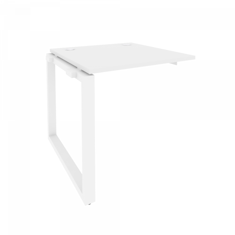 Onix Наборный элемент рабочей станции на О-образном м/к O.MO-1.NRS-0.8 Белый Бриллиант/Металл Белый